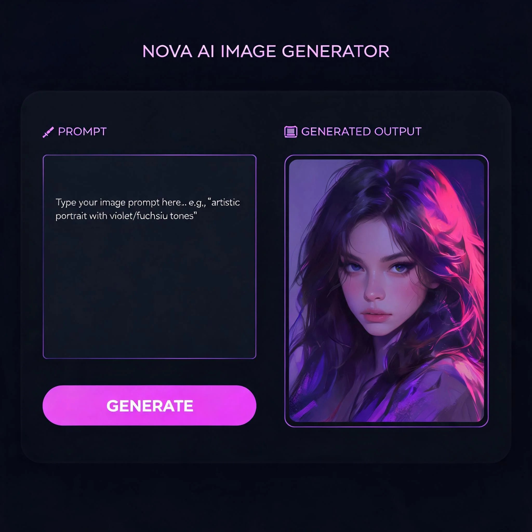 AI nude generator interface turning a text prompt into a fine-art figure portrait