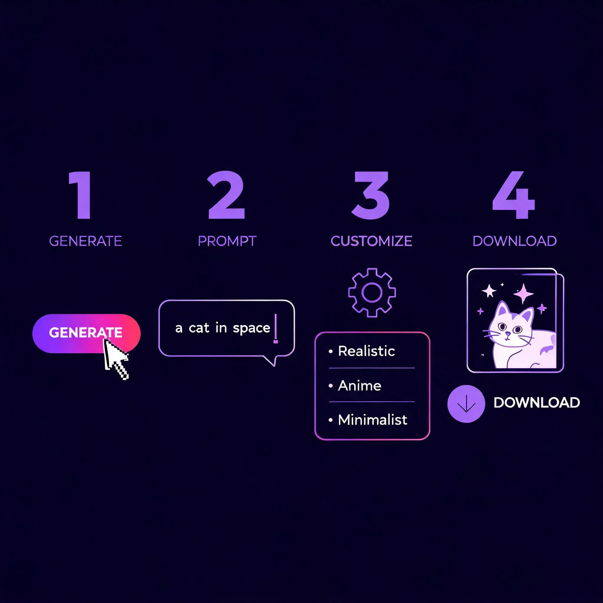 Four steps to generate AI images for free with no signup