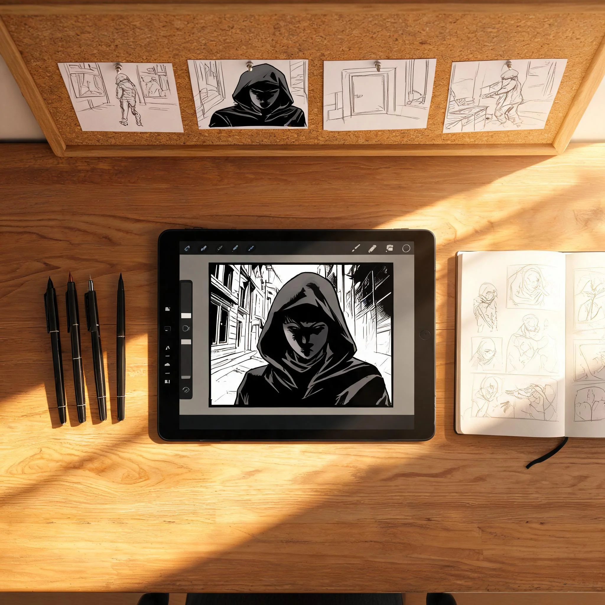 Indie Comic Panels - free unrestricted AI image generator use case