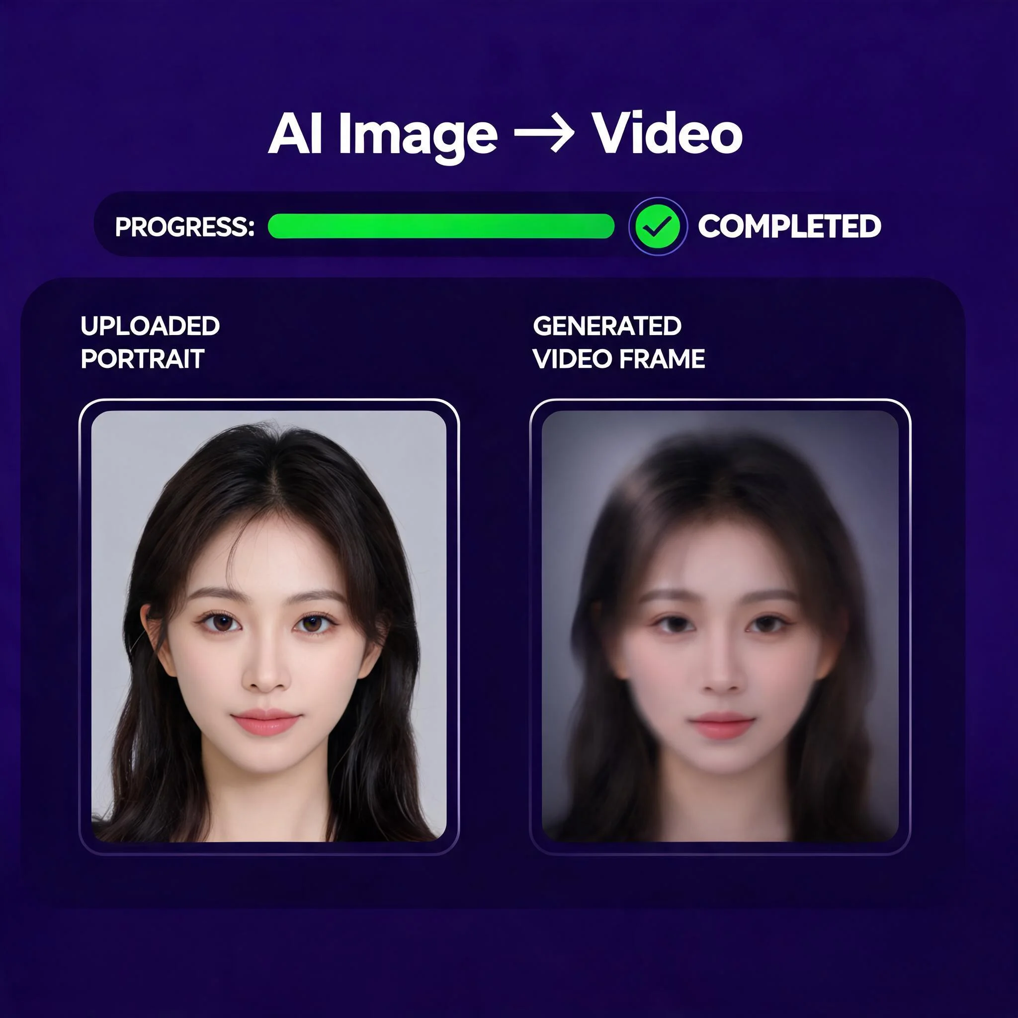 Image to video AI NSFW tool turning a still portrait into an animated clip